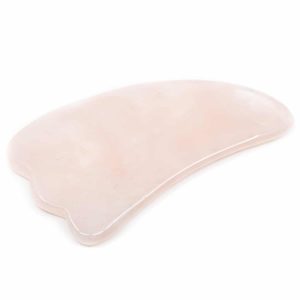 Guasha Scraper Rose Quartz Cloud