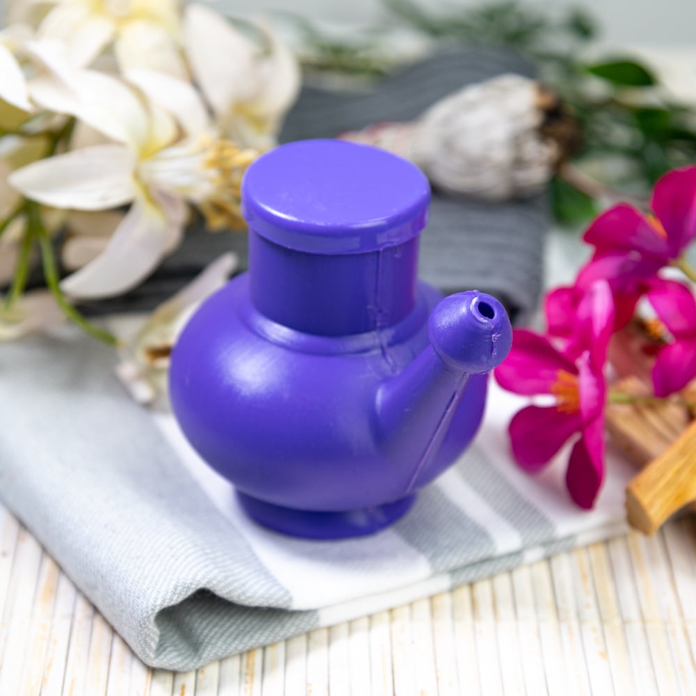 neti pot plastic purple