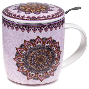 Tea Mug Set Mandala Purple