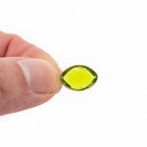 Birthstone Pendant Augustus Peridot 925 Silver & Gilt (12 mm)