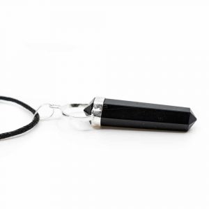 Pendant Black Agate Silver-coloured