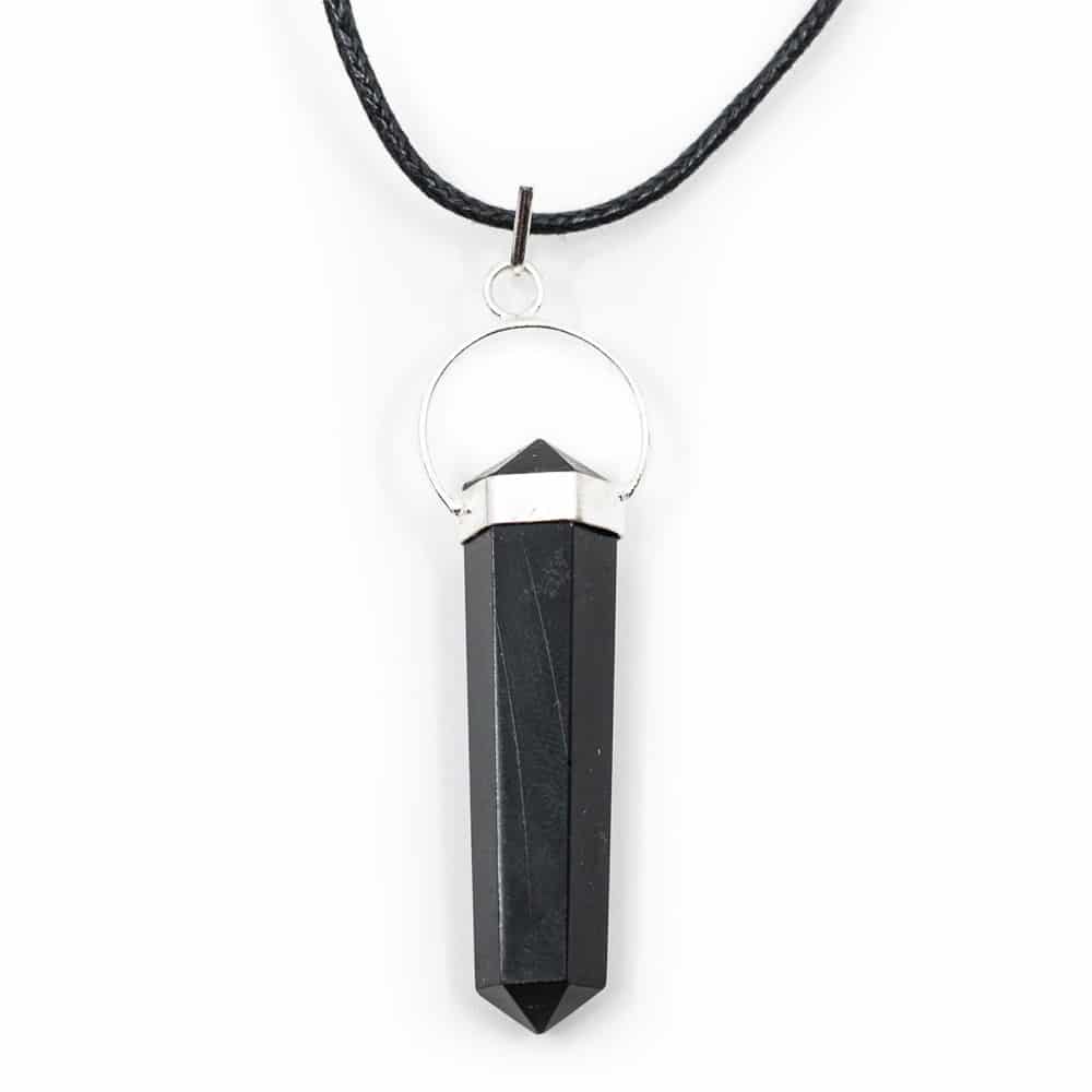 Pendant Black Agate Silver-coloured