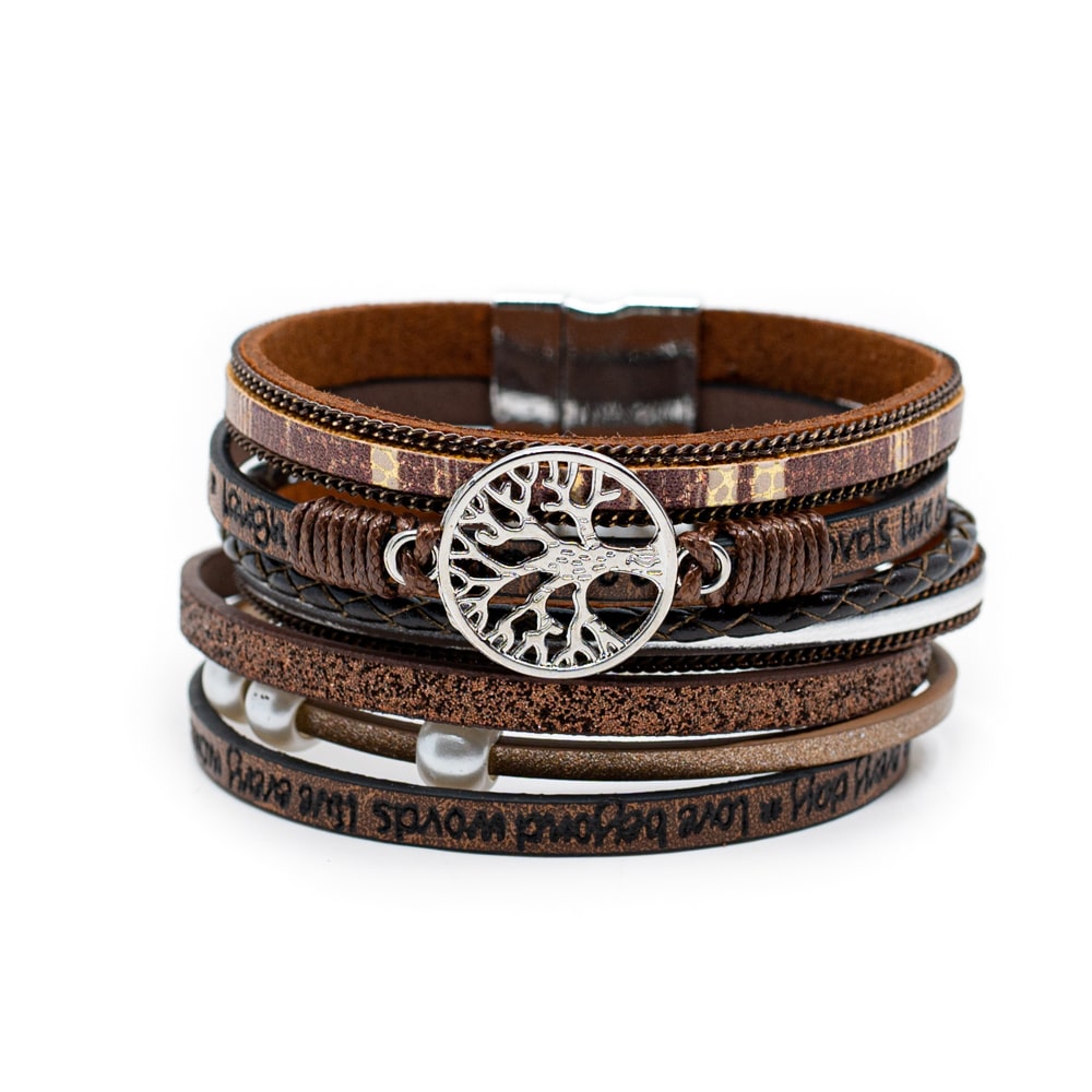 Bohemian Bracelet 6-Layer with Tree of Life Charm