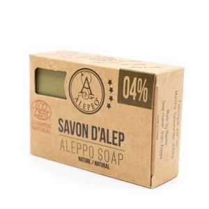 Aleppo Soap Natural - 4% Bay Laurel Oil - 100 grams