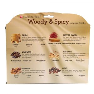 Garden Fresh - Wood and Herbs Incense Gift Set (6 pack)