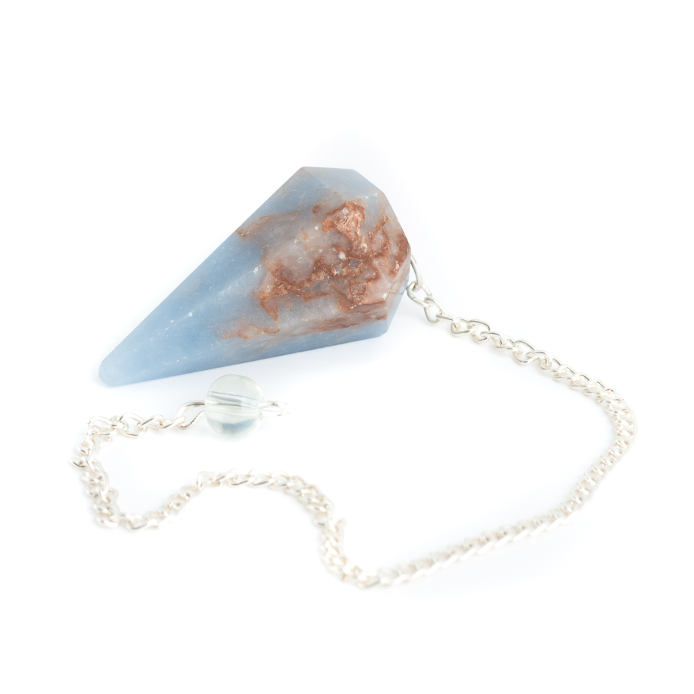 Pendulum Gemstone Angelite Facet