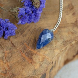 Pendulum Gemstone Sodalite Diamond Cut