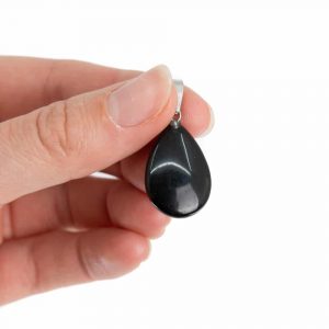 Drop-Shaped Gemstone Pendant Obsidian (20 mm)