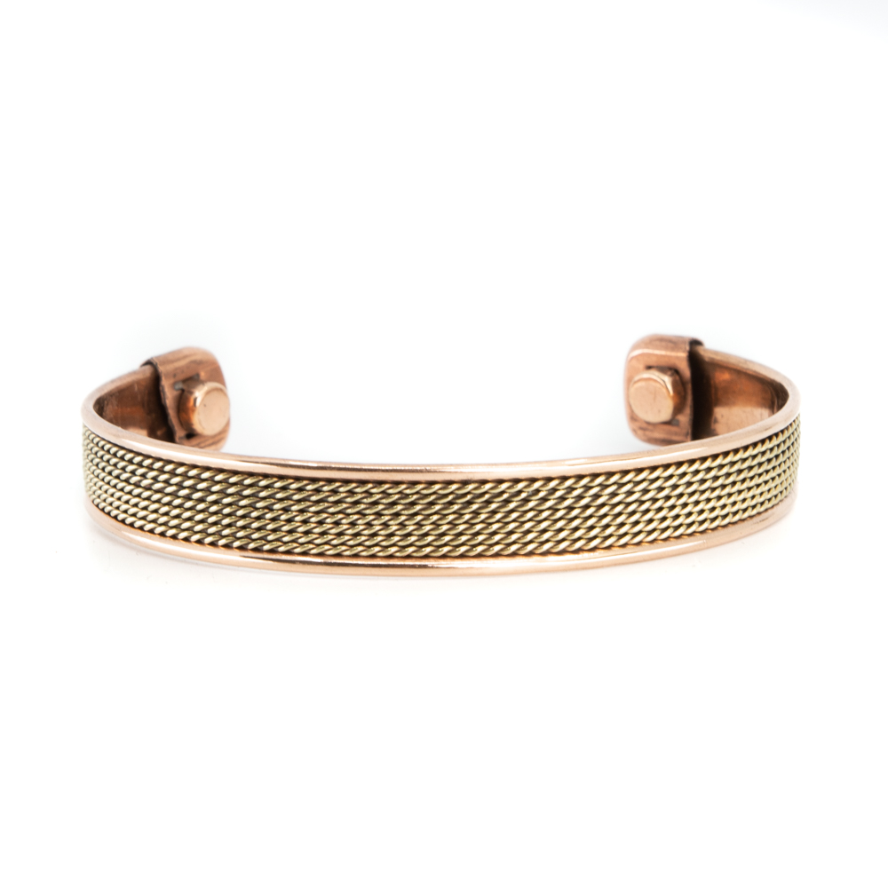 Copper Magnet Bracelet "Grid"