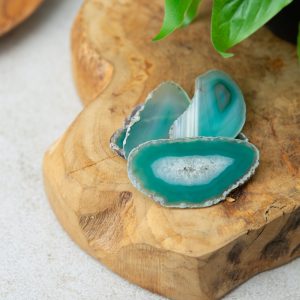 Green Agate Slice Small (30 - 50 mm)