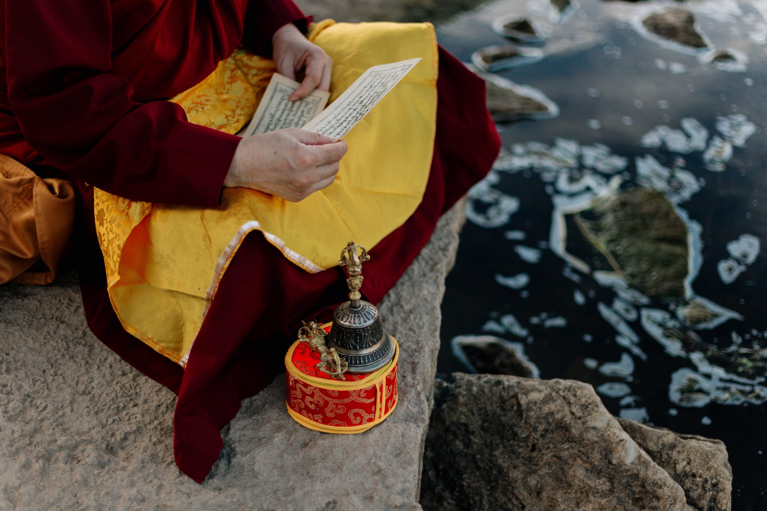 Buddhist monk bell