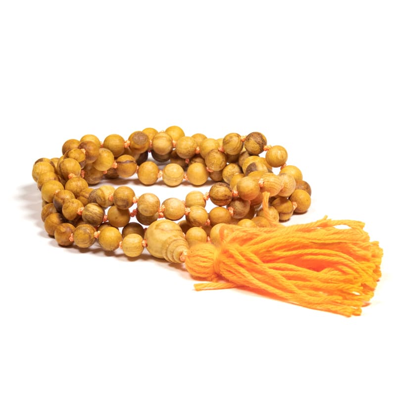 Palo Santo Mala with Guru Bead and Knots