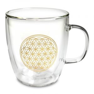 Tea Glass Double Walled Flower of Life