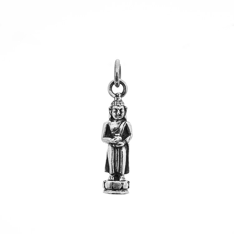 Birthday Buddha Pendant/Charm Wednesday - Silver