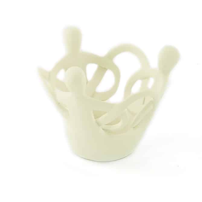Statue Polystone Circle of Friends 3 People White (12 cm)