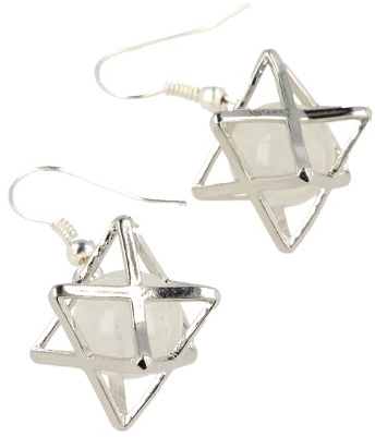 Rock Crystal Earrings Merkabah