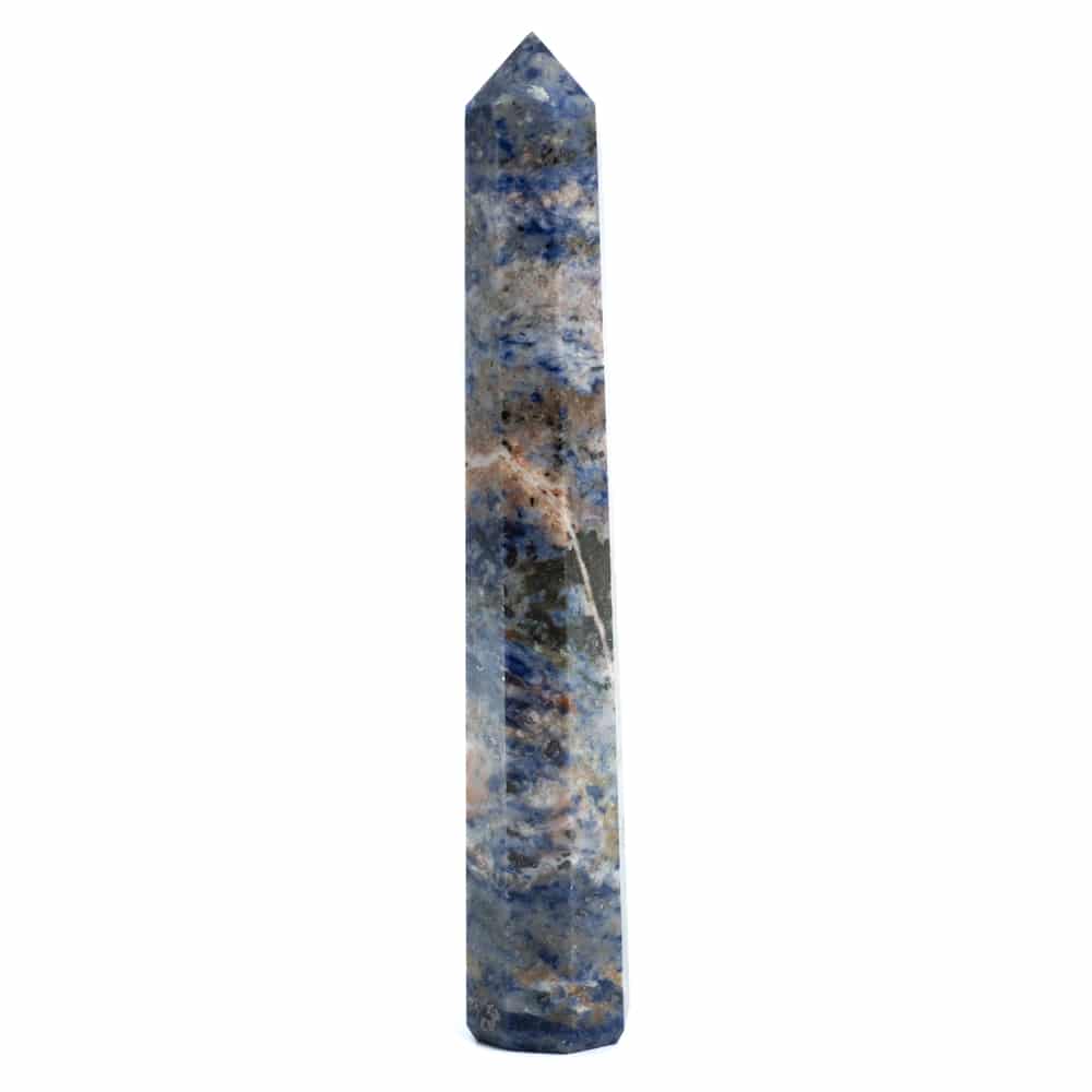 Gemstone Obelisk Point Sodalite - 90-120 mm - 8 Sides
