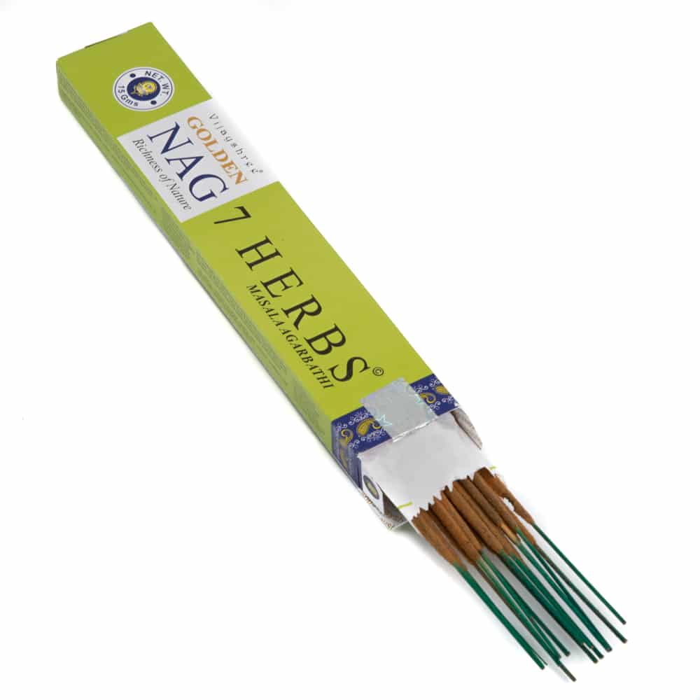 Golden Nag 7 Herbs Incense (1 Pack)