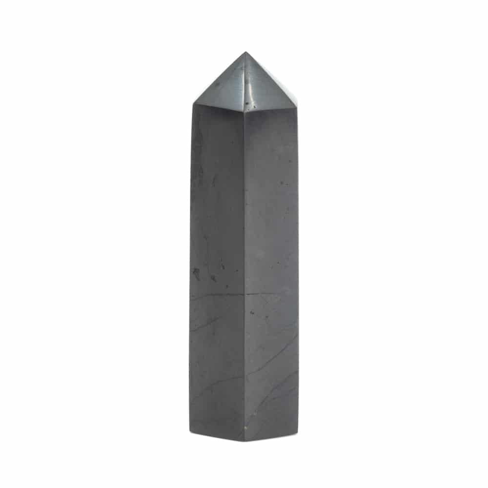 Gemstone Facet Obelisk Shungite 5 cm