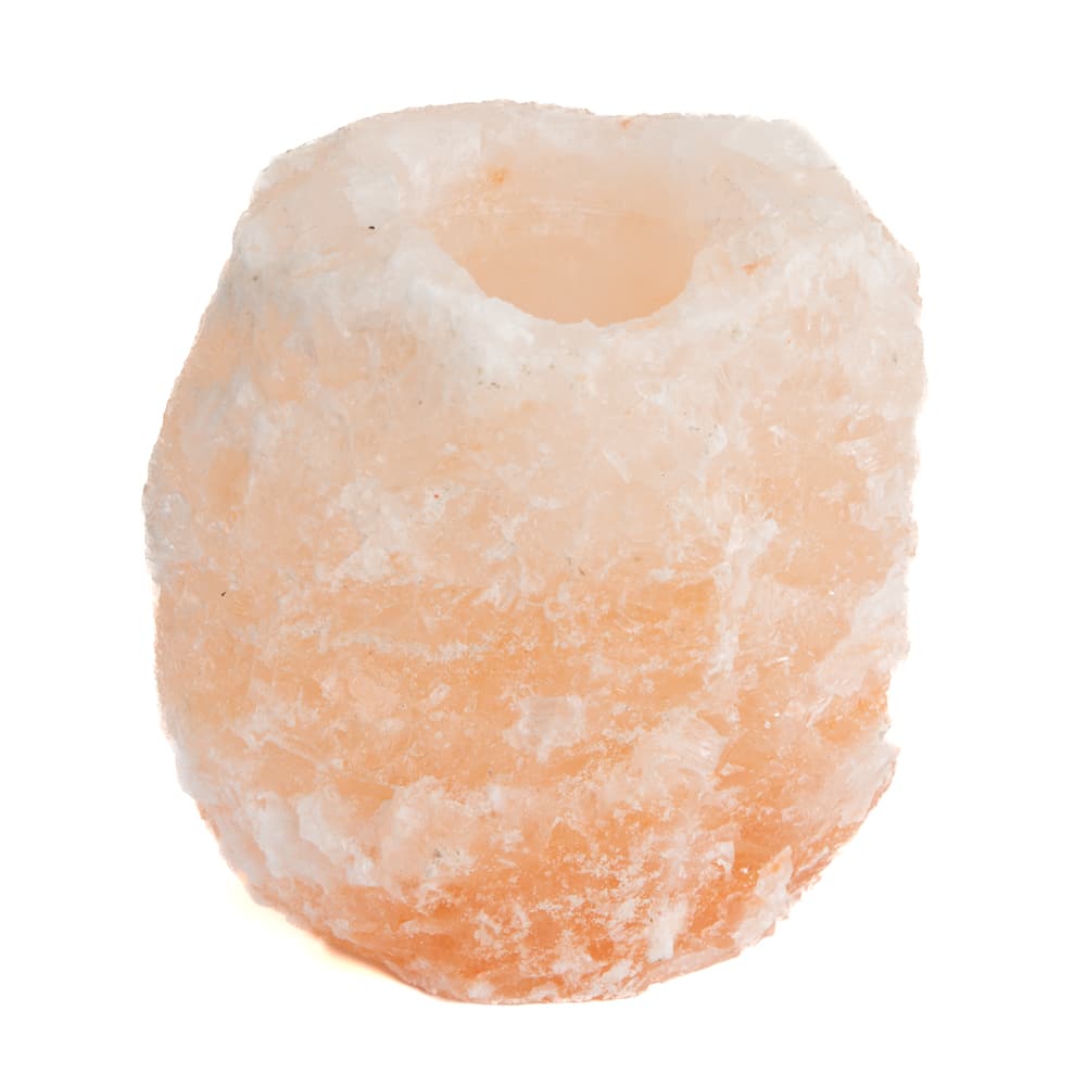 Saltstone Tea Light Holder Orange/Pink (1,5 - 2 kg)