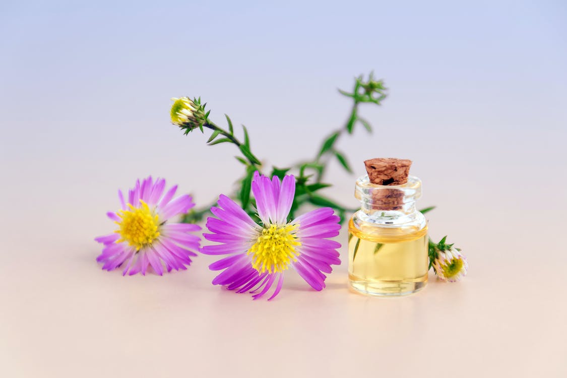 flower extract in bottle