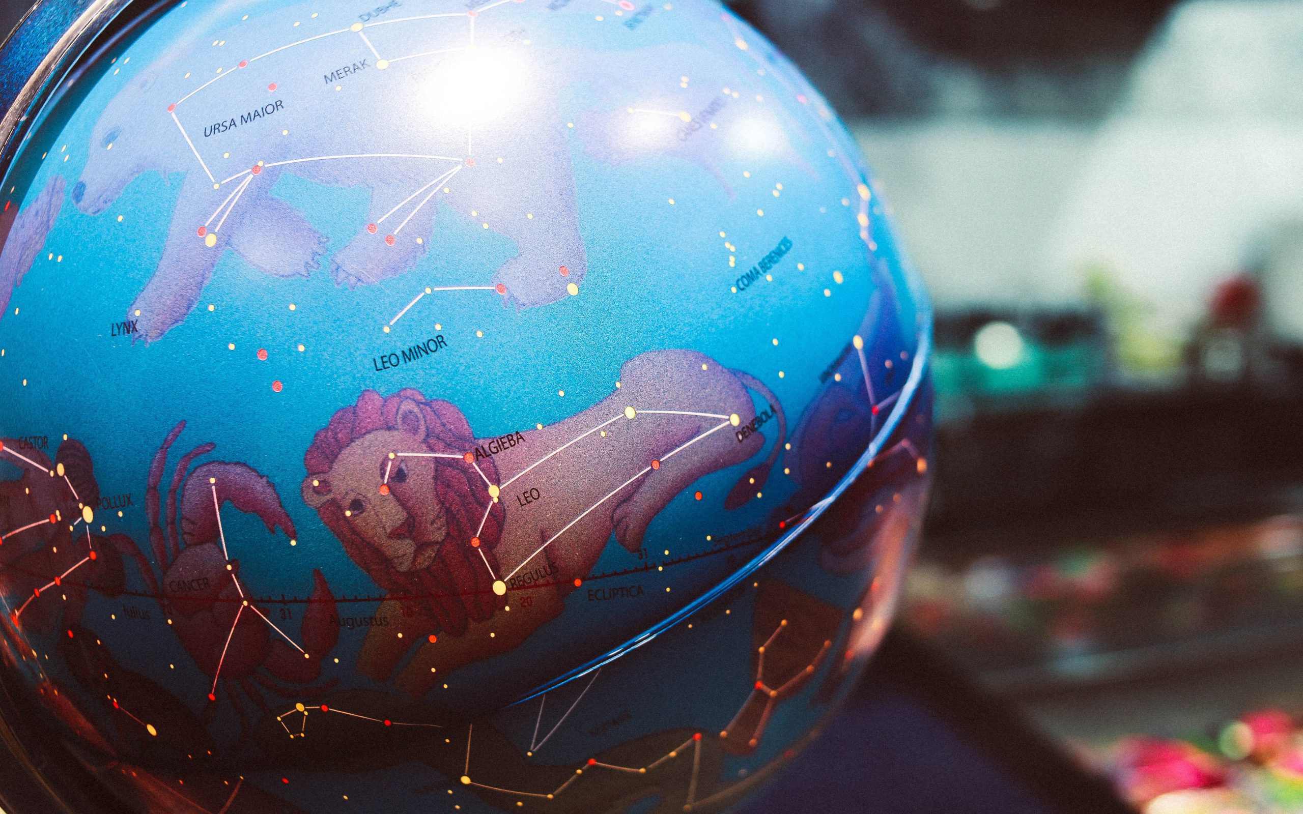 zodiac constellation globe