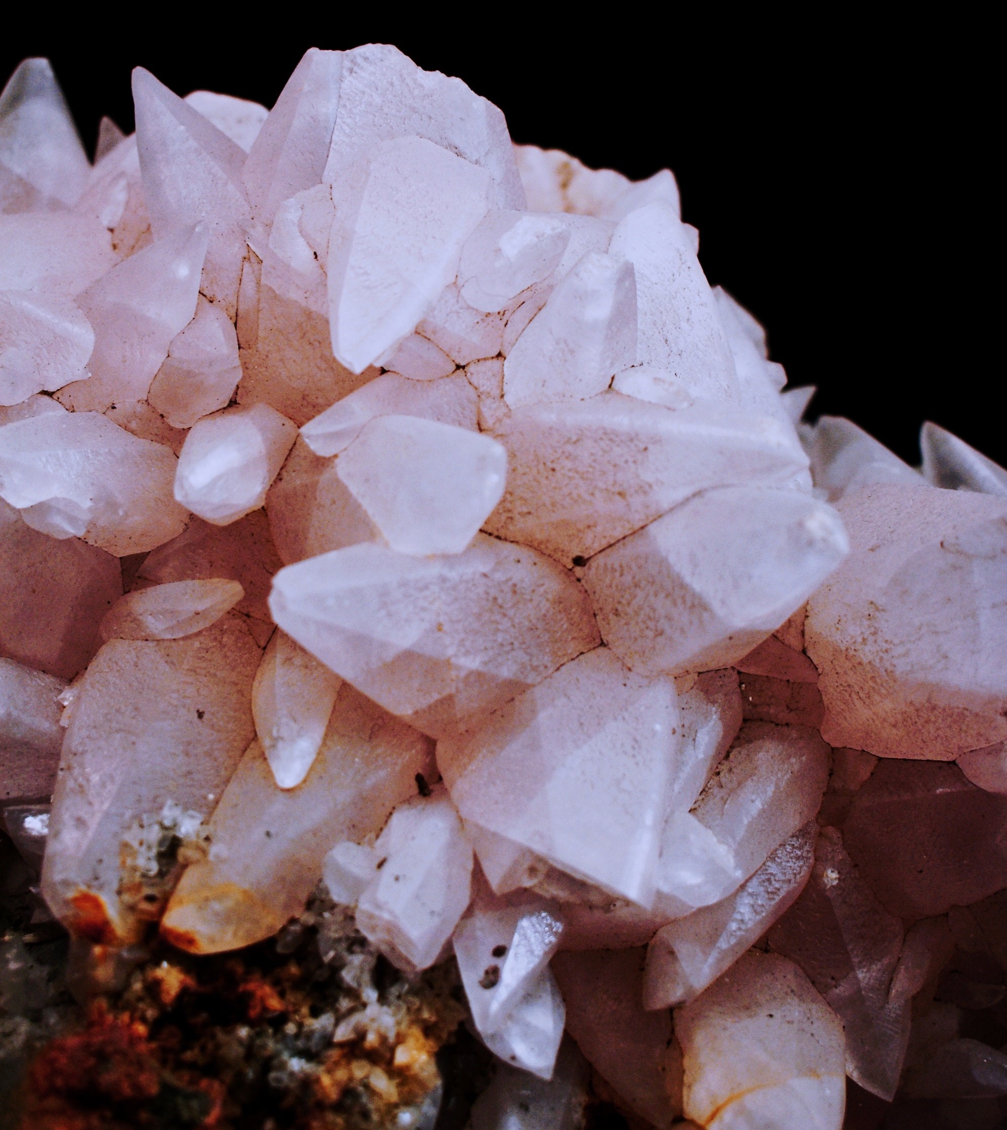 raw rose quartz