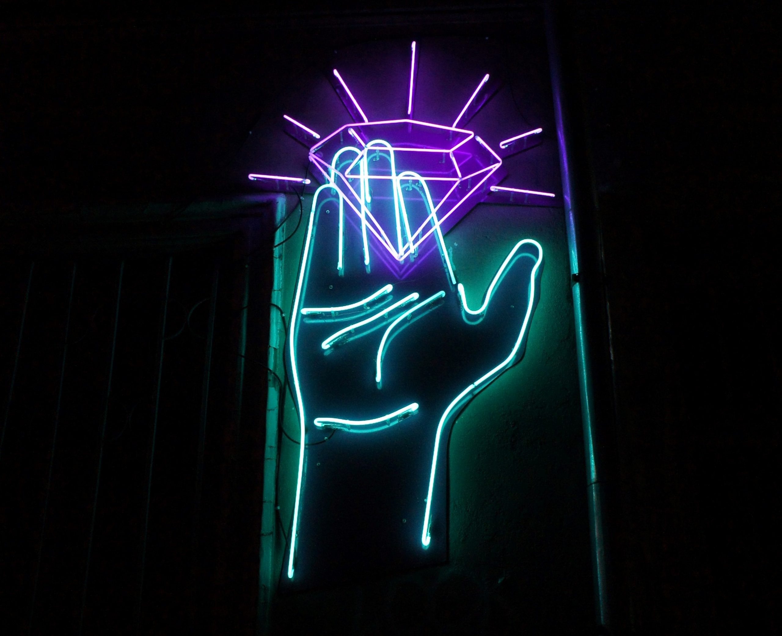 neon sign gemstone