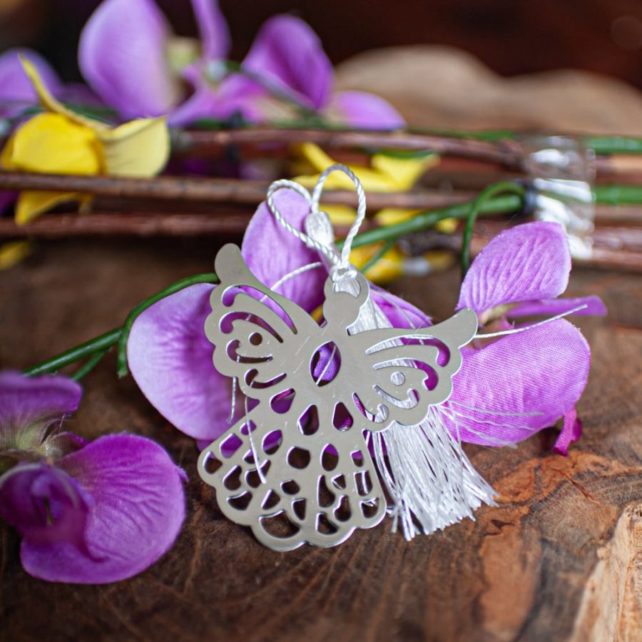 silver angel bookmark