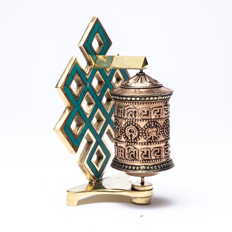 tibetan prayer wheel infinite knot Srivatsa