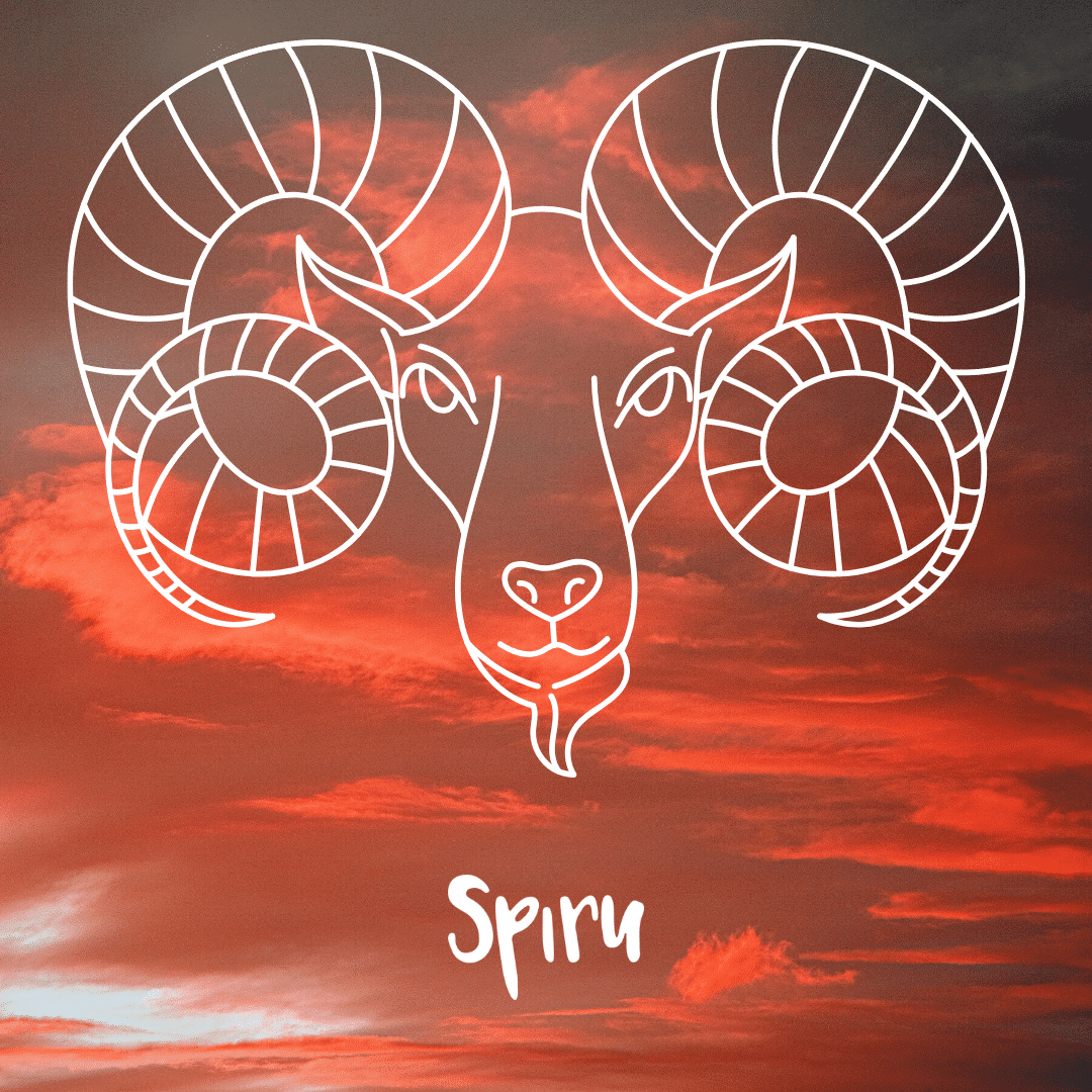 ram aries zodiac symbol red sky spiru