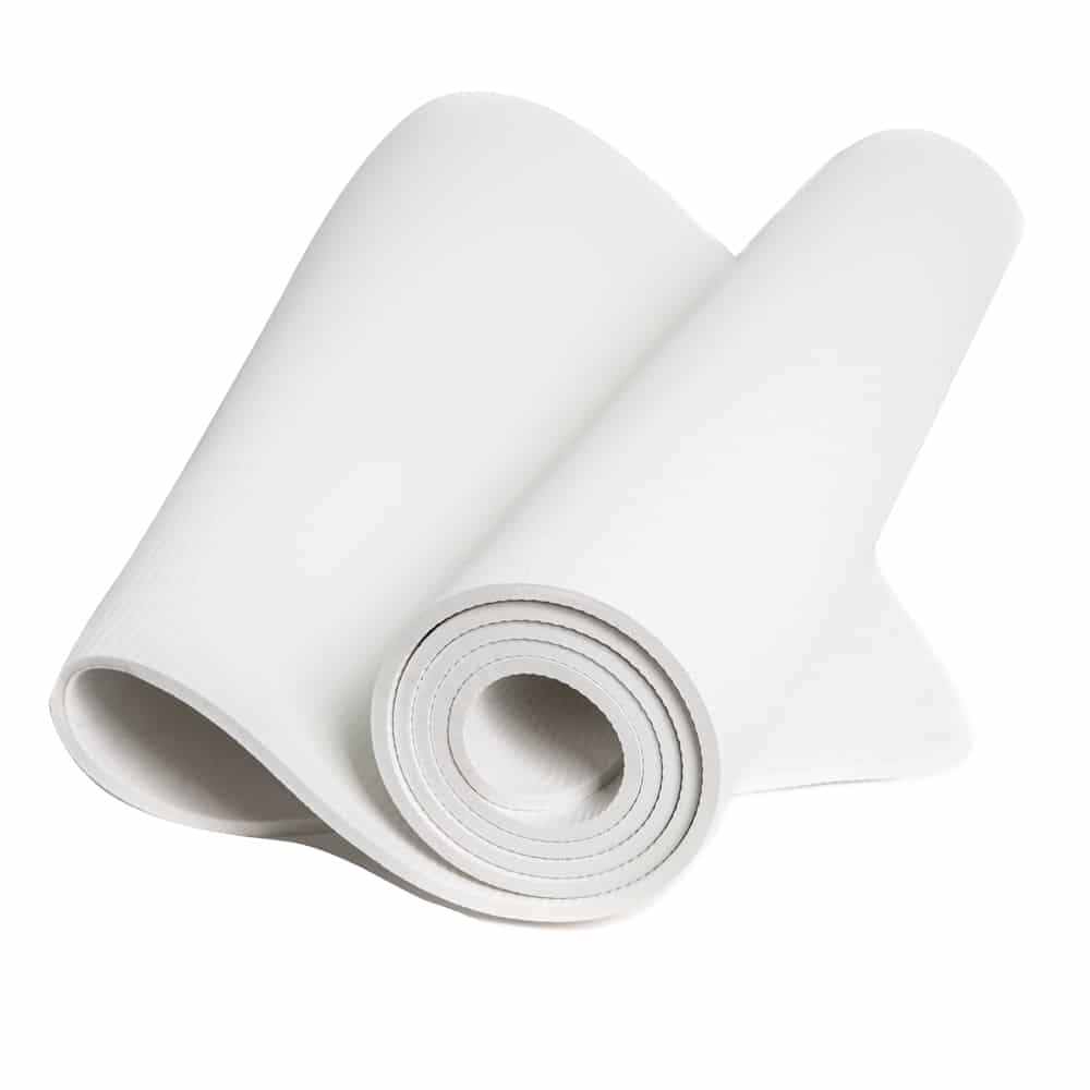 Spiru TPE Yoga Mat White - Extra Thick - 6 mm - 183 x 61 cm
