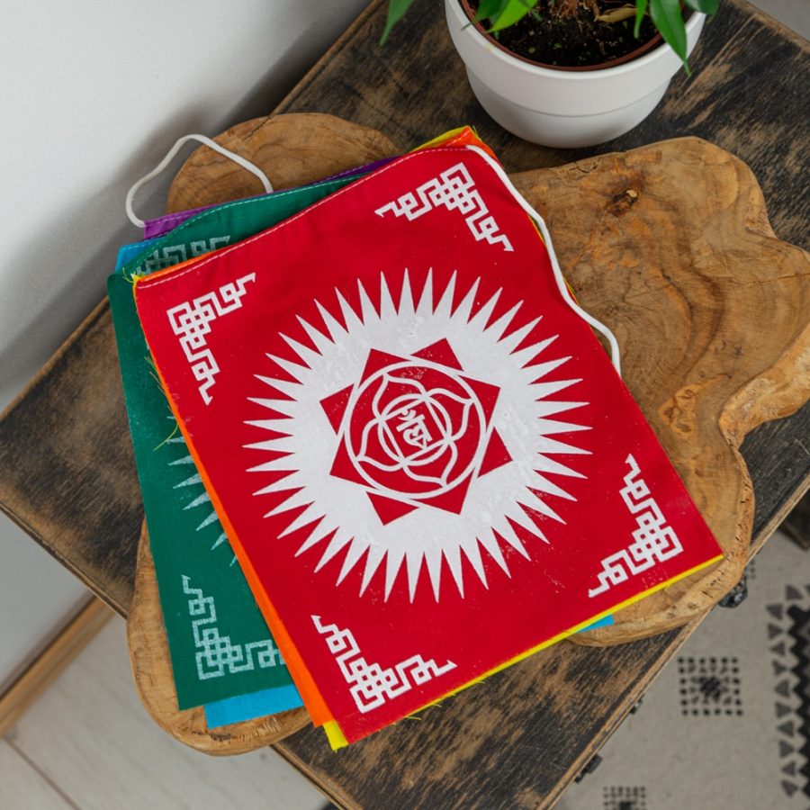 chakra tibeten prayer flags first chakra