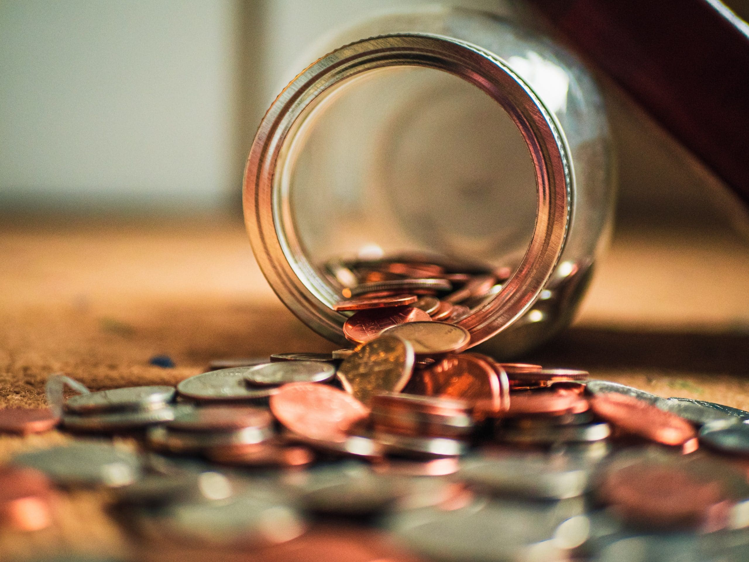 jar of loose change