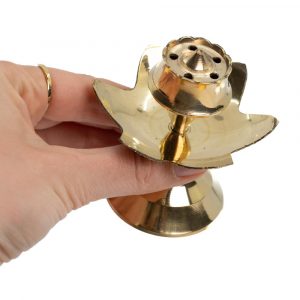Incense Burner Brass Flower Simple