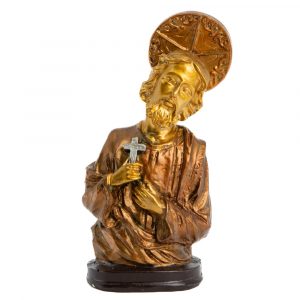 Statue of Jesus Christ with Crown - Gold Color (13 cm)