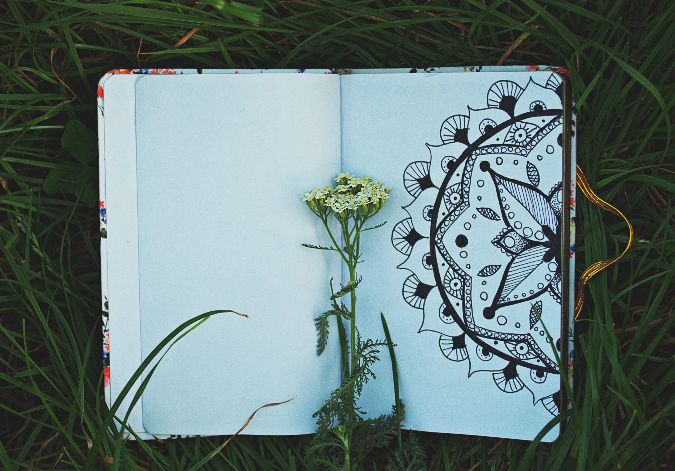 notebook with mandala