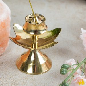 Incense Burner Brass Flower Simple