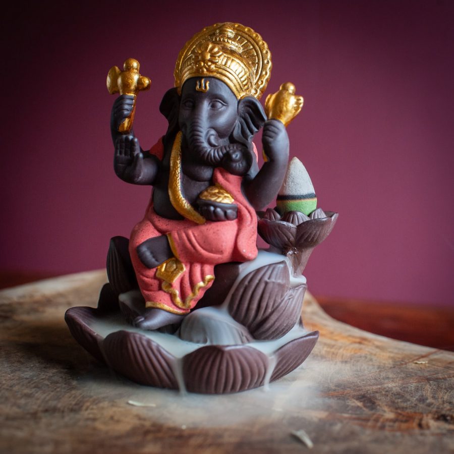 ganesha incense waterfall burner
