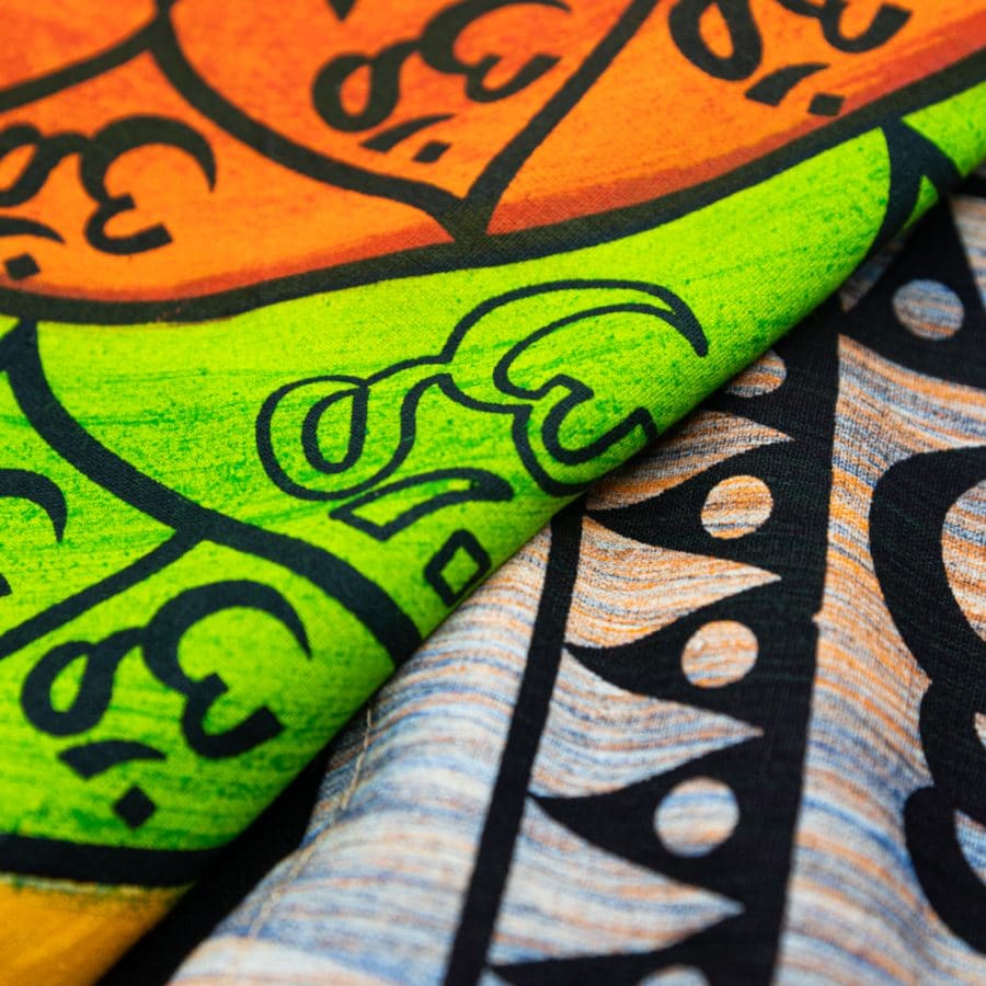 wall tapestry ohm detail