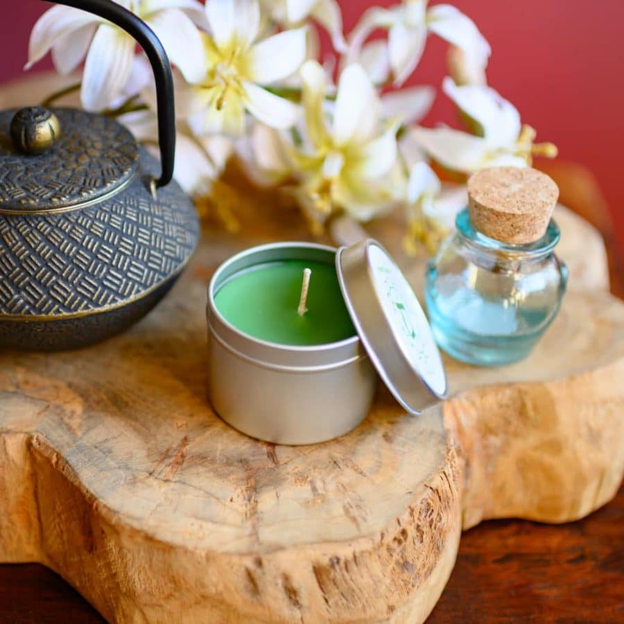 green scented chakra candle fourth chakra