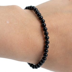 Gemstone Bracelet Black Tourmaline (4 mm)
