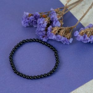 Gemstone Bracelet Black Tourmaline (4 mm)