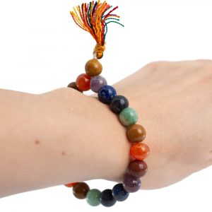 Gemstone Bracelet Chakra 'Power Beads' - 8 mm