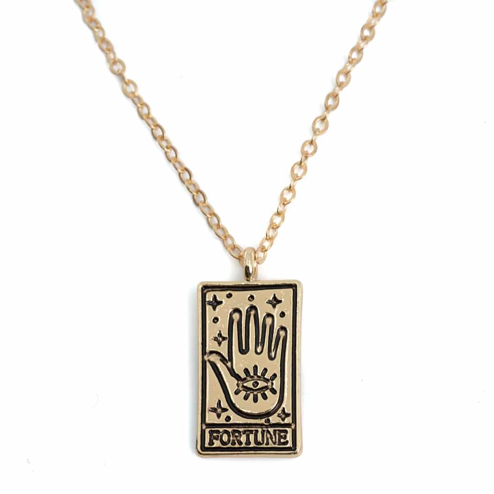 Amulet Gold Colored Tarot 'Fortune'
