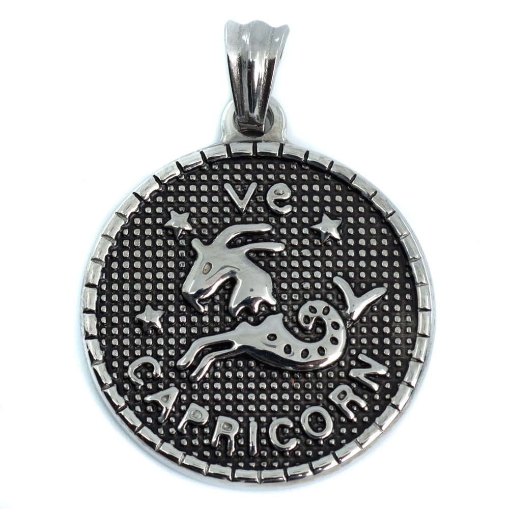 Metal Horoscope Pendant Capricorn (25 mm)