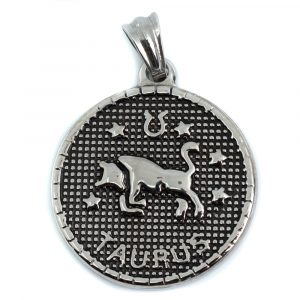 Metal Horoscope Pendant Taurus (25 mm)