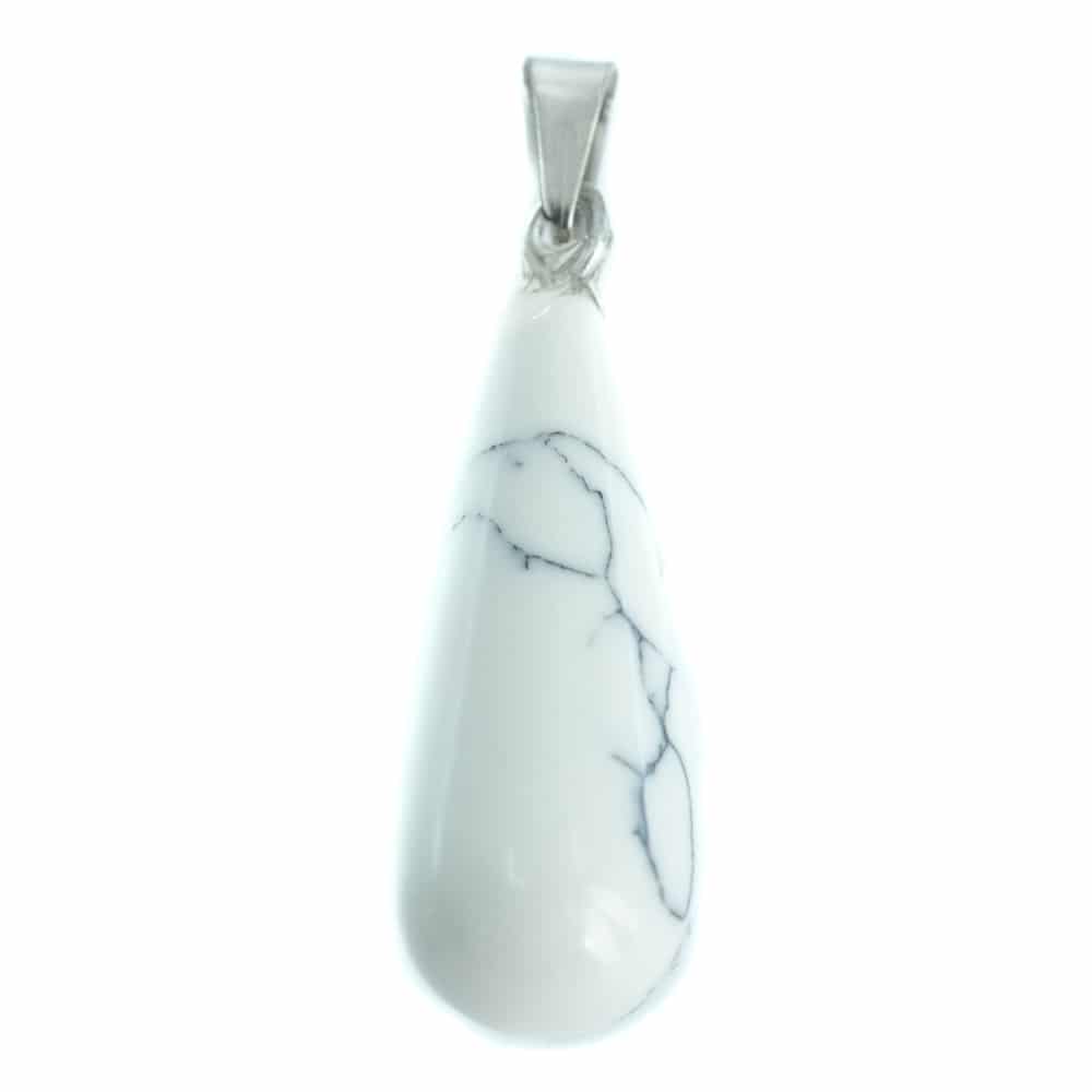 Gemstone Pendant Howlite Drop