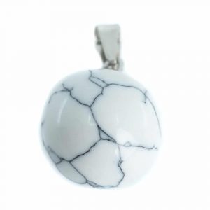 Gemstone Pendant Howlite Sphere