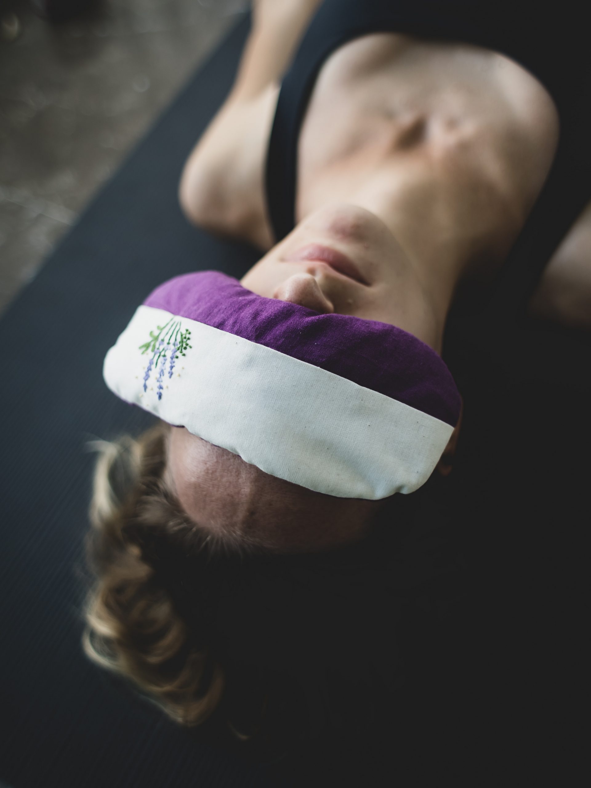 yoga nidra aroma therapy eye cushion lavender